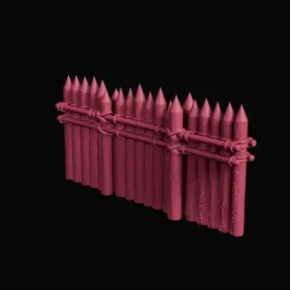 Palisade wall - Fantasy tabletop terrain
