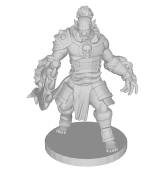 Half-orc barbarian - Fantasy tabletop figurine