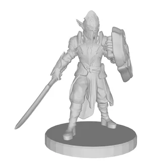 Elven warrior - Fantasy tabletop figurine